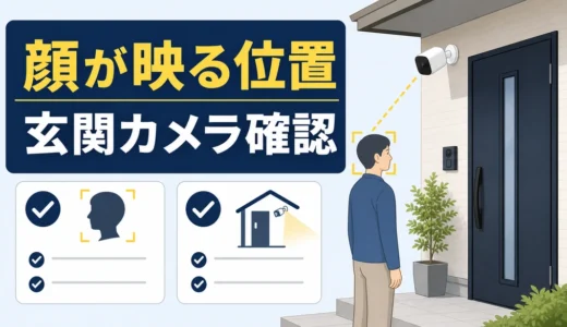 玄関の防犯カメラはどこに置く？顔が映る位置と確認順