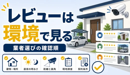 防犯カメラ業者の口コミはどこを見る？設置環境で選ぶ確認順