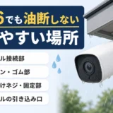 屋外防犯カメラのIP66と壊れやすい接続部を示すサムネイル