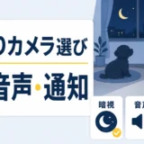 夜間・音声・通知でペット見守りカメラを選ぶポイント