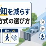 防犯カメラの誤通知を減らす検知方式の選び方