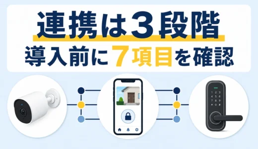 防犯カメラとスマートロックを連携すると何ができる？導入前チェック7項目