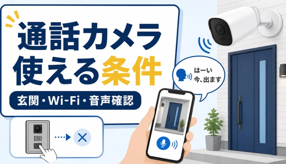 防犯カメラの双方向通話をインターホン代わりに使う条件
