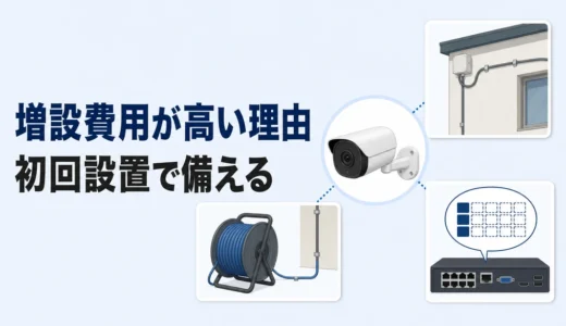 防犯カメラの増設費用が高い理由｜初回設置と見積もりの確認ポイント