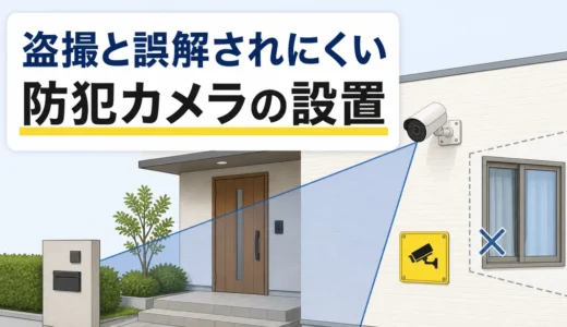 防犯カメラを盗撮と誤解されにくくする方法｜画角・掲示・説明の確認順