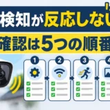 防犯カメラの動体検知が反応しないときの確認ポイント